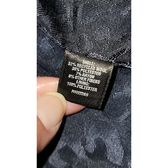 Express Womens Double Breasted Navy Peacoat Jacket Size M - Picture 6 of 7